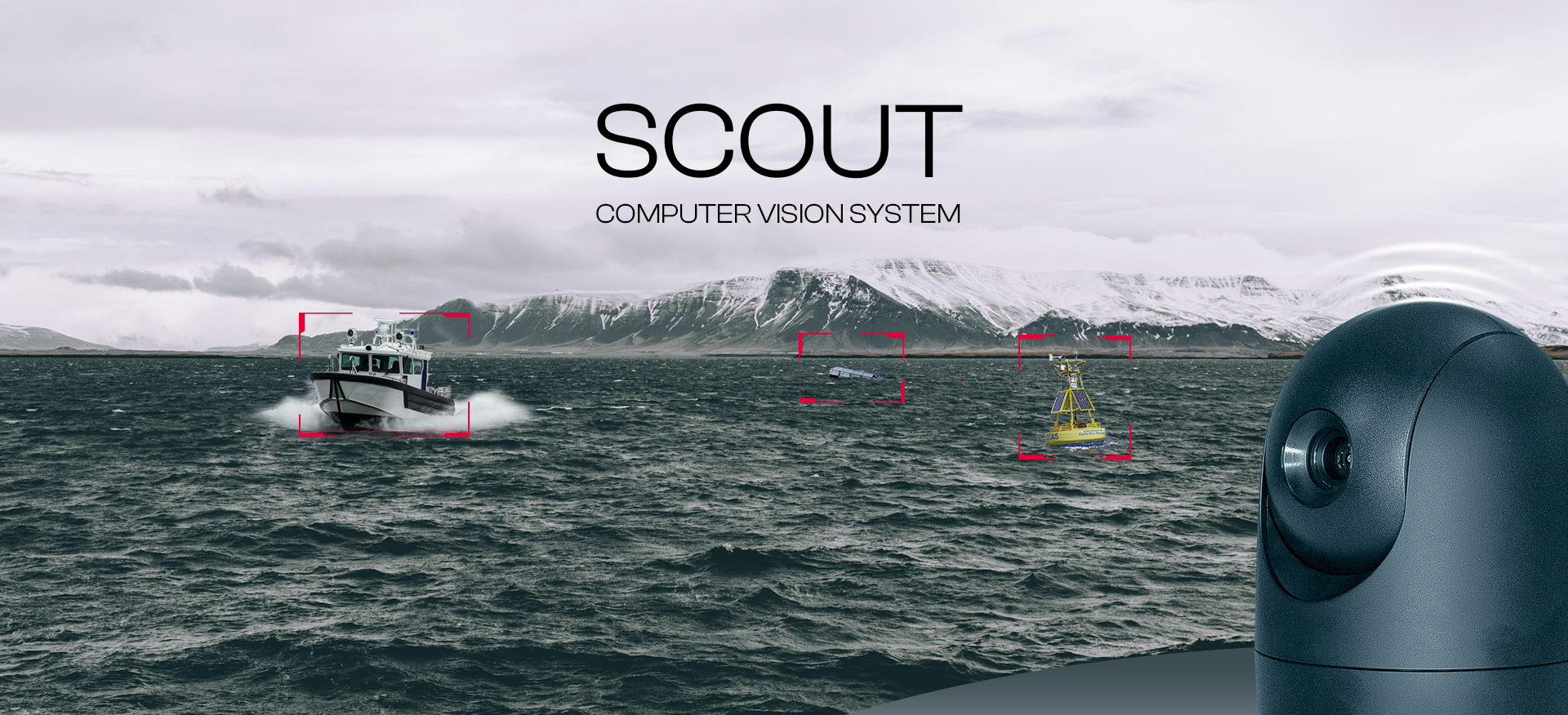 MARITRONIX SCOUT camera system for enhanced situational awareness at sea, featuring advanced optical target detection and tracking